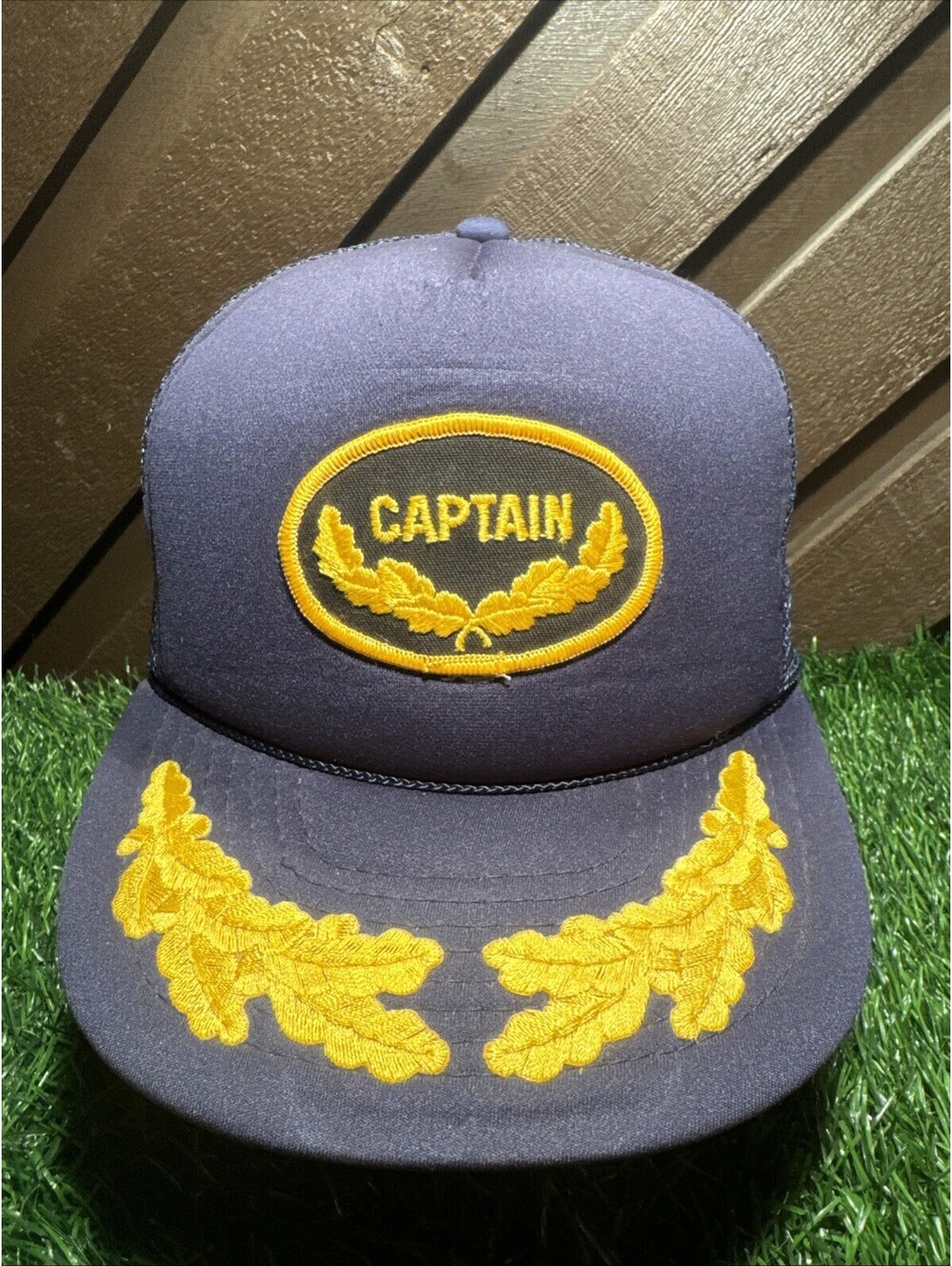Vintage Captain Hat Scrambled Eggs Yacht Boat Sailor Trucker Hat Mohr's Snapback